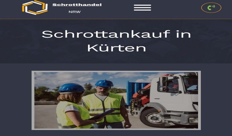 Schrottankauf Kürten nimmt Ihnen gern Ihr Altmetall ab und zahlt Schrottpreise