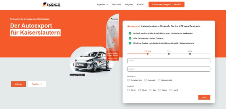 Schneller und sicherer Autoexport in Mannheim: Verkauf Ihres KFZ zu attraktiven Preisen